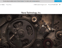 Tablet Screenshot of novatechnologyinc.com